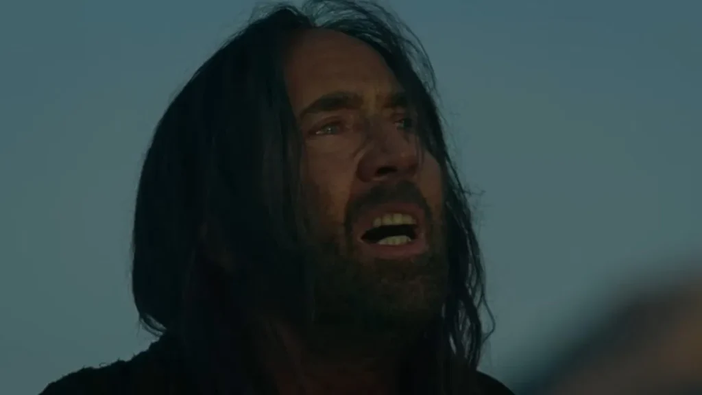 Nicolas Cage em cena do filme Segredos do Deserto.